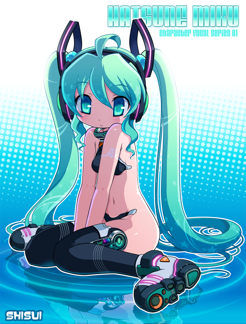 hatsune miku (vocaloid) drawn by shisui