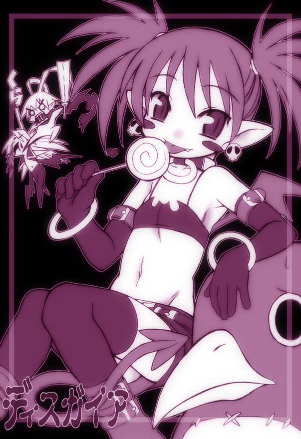 etna, prinny, laharl, and mid-boss (disgaea and 1 more) drawn by nakagami_takashi