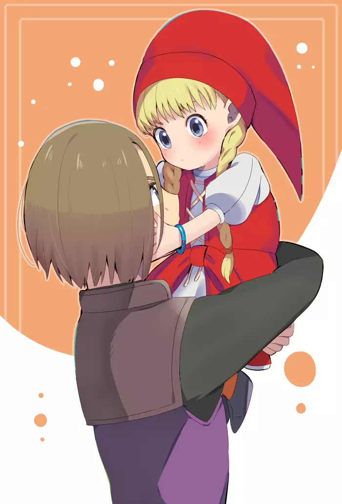 hero and veronica (dragon quest and 1 more) drawn by riki_(inushima_)