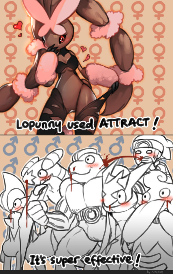 brendan, lopunny, garchomp, gallade, greninja, and 3 more (pokemon and 1 more) drawn by kawacy