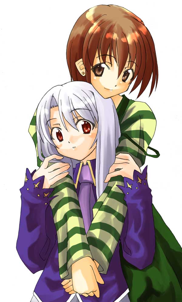 illyasviel von einzbern and fujimura taiga (fate and 1 more) drawn by kabocha_(monkey4)