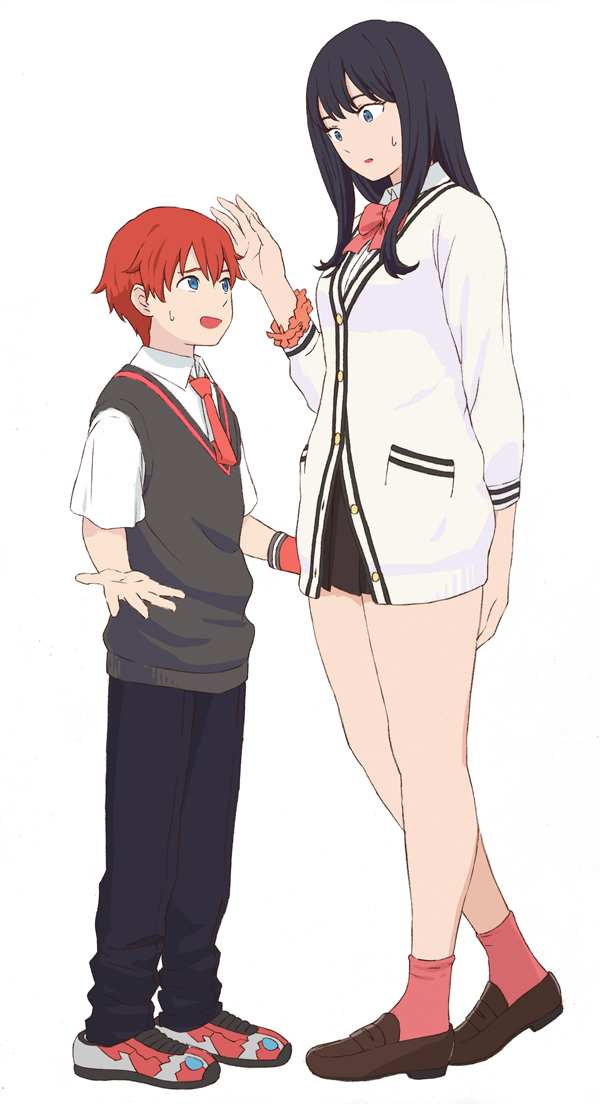 takarada rikka and hibiki yuuta (gridman universe and 1 more) drawn by mizuno_(pixiv31352320)