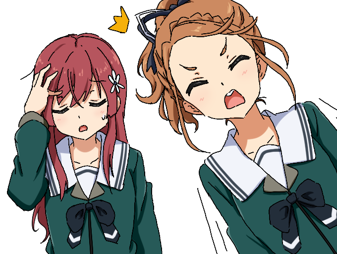 sato reika and kono miyako (22/7) drawn by igashiko