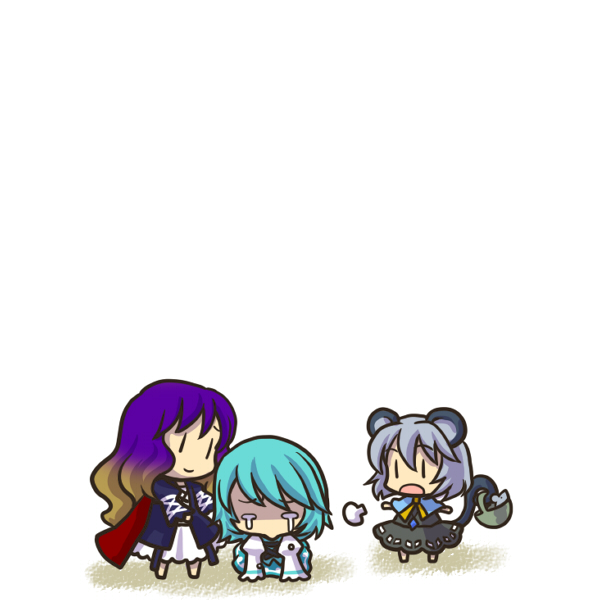 tatara kogasa, nazrin, and hijiri byakuren (touhou) drawn by socha