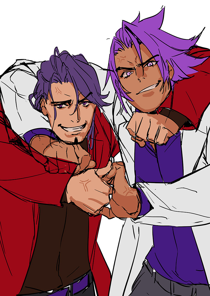 duryodhana and bhima (fate and 1 more) drawn by pako_(pakosun)