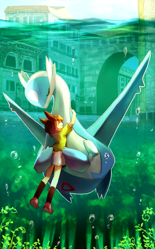 latios and bianca (pokemon and 1 more) drawn by ribero