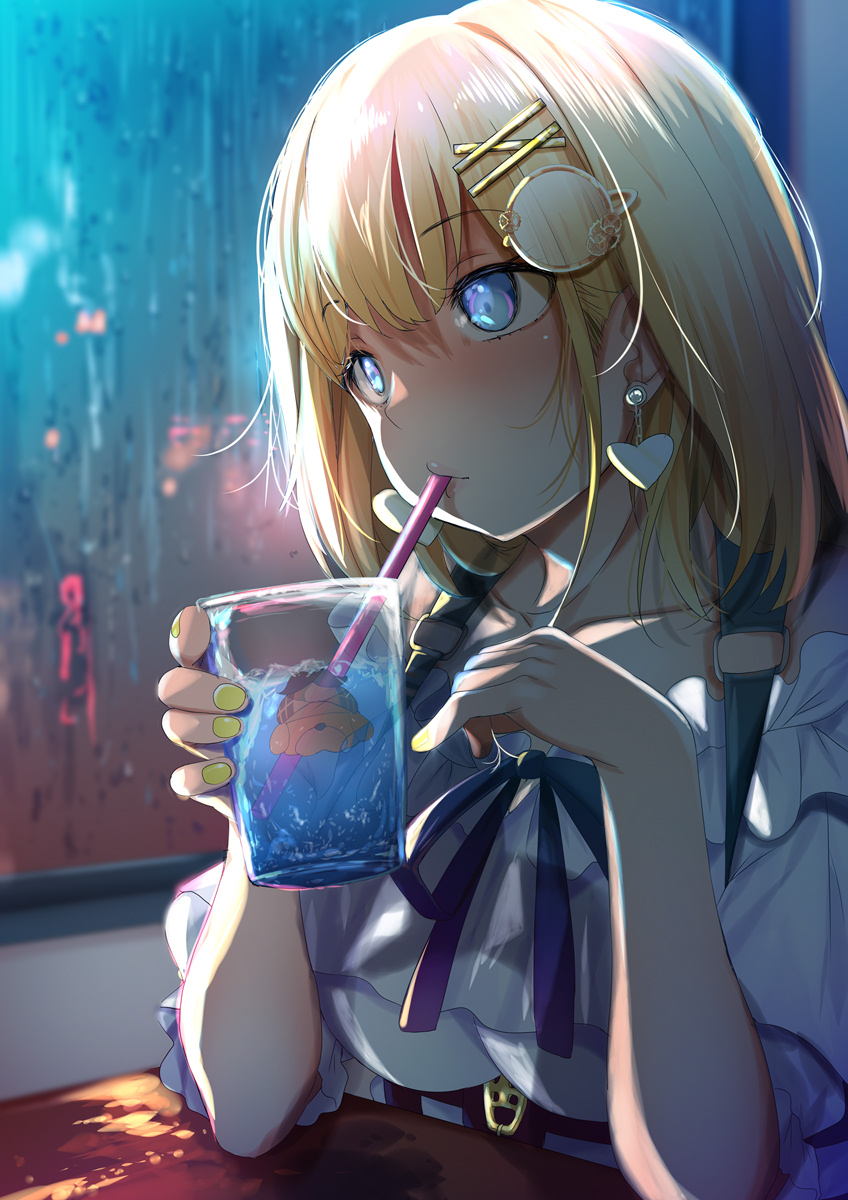 watson amelia and bubba (hololive and 1 more) drawn by fumihiko_(fu_mihi_ko)