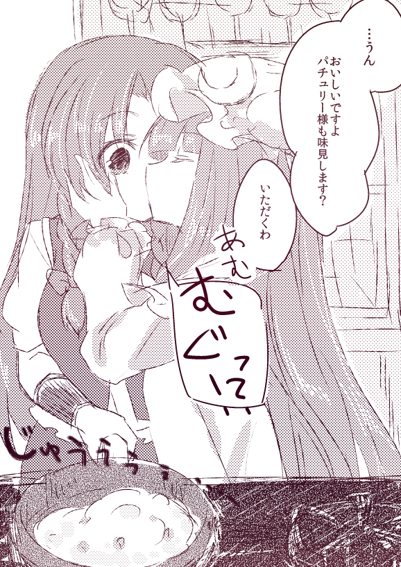 patchouli knowledge and hong meiling (touhou) drawn by asa_(coco)