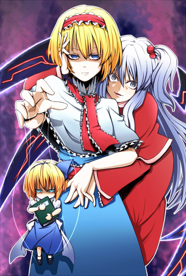 alice margatroid and shinki (touhou) drawn by hiro_(scarlettginger)