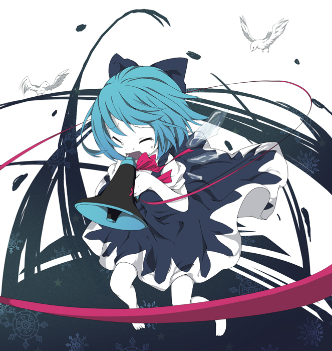 cirno (touhou and 2 more) drawn by maki_(natoriumu)