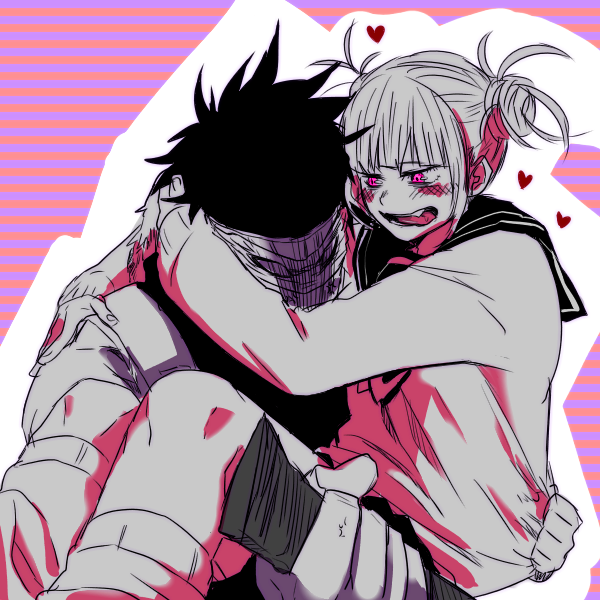 toga himiko and stain (boku no hero academia) drawn by yagiushi_(sinnpatilove)