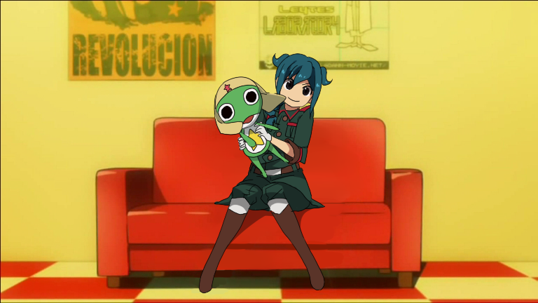keroro, mistorene callus, and watanabe kumiko (tengen toppa gurren lagann and 3 more) drawn by yuzuha_(tengokugumi)