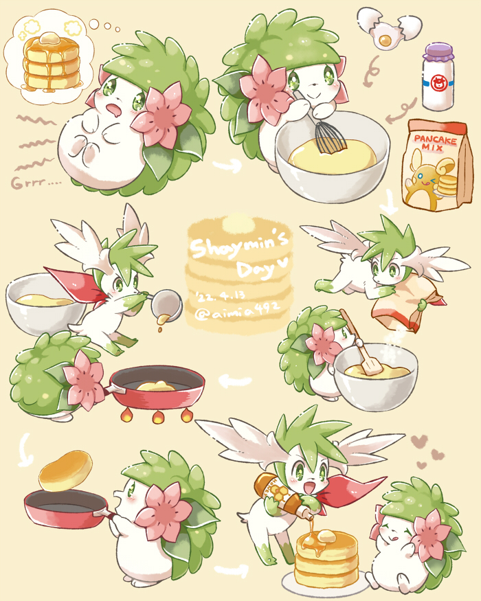 shaymin and alolan raichu (pokemon) drawn by aimi_(aimia492)