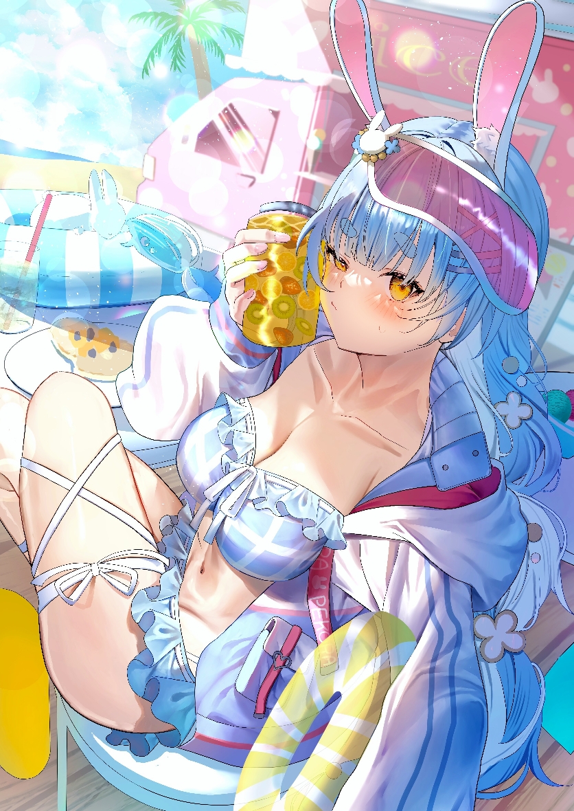 usada pekora (hololive) drawn by jinbei_(user_tpny4757)