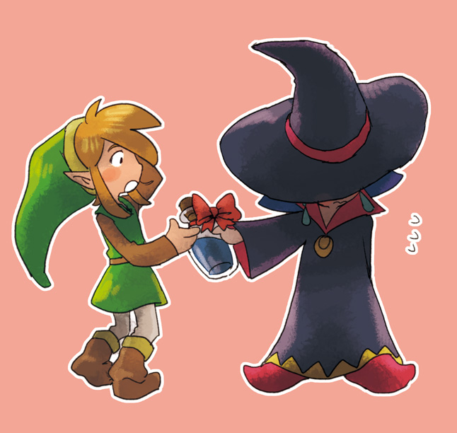 link and irene (the legend of zelda and 1 more) drawn by yo_mo