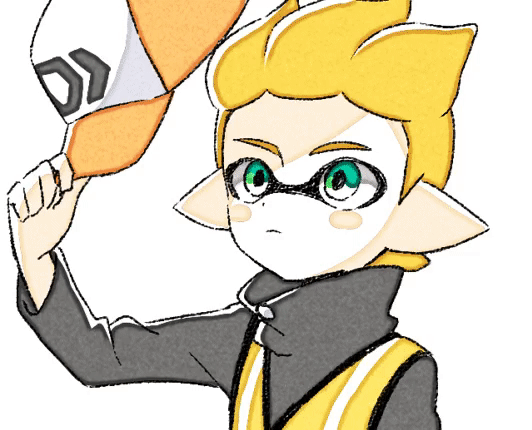 inkling player character and inkling boy (splatoon and 1 more) drawn by sen_squid