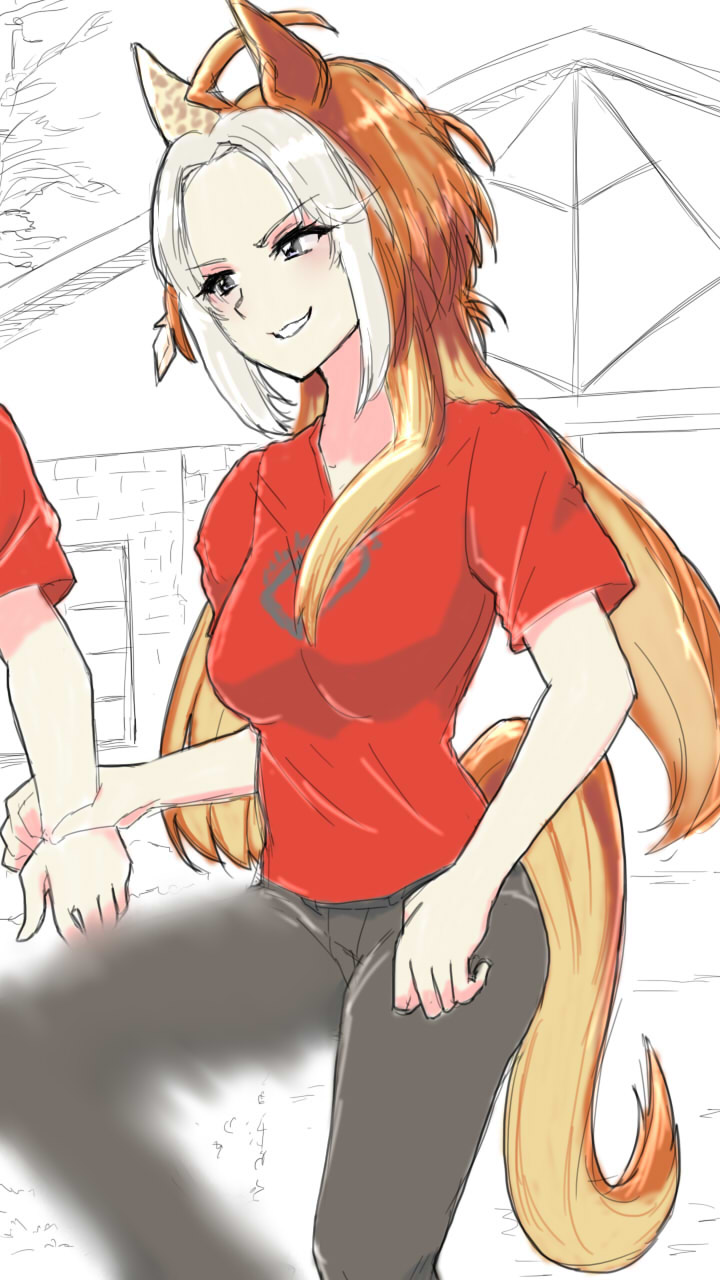 orfevre and ikezoe ken'ichi (umamusume and 2 more) drawn by usamakku
