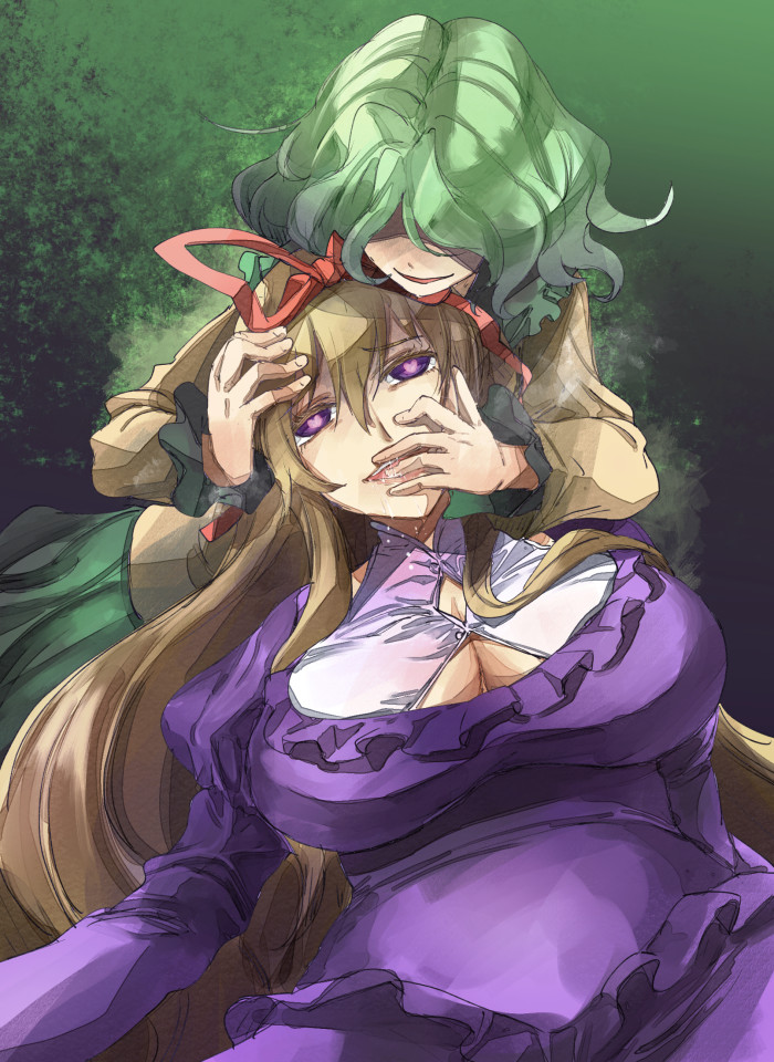 komeiji koishi and yakumo yukari (touhou) drawn by yohane