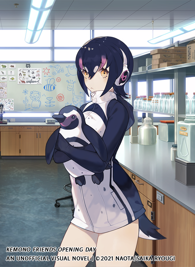 humboldt penguin (kemono friends and 1 more) drawn by navvvtis
