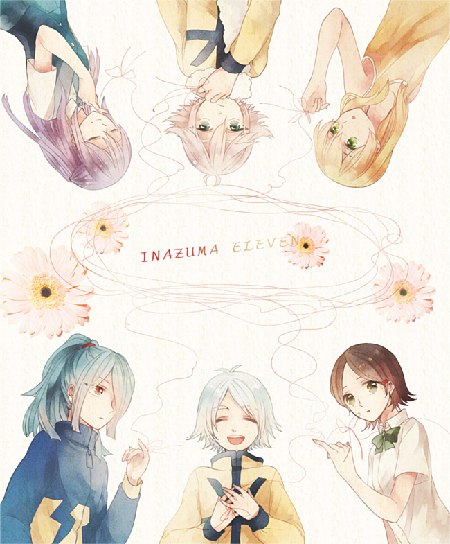 kazemaru ichirouta, fubuki shirou, miyasaka ryou, kudou fuyuka, kino aki, and 1 more (inazuma eleven) drawn by maico_(a218)