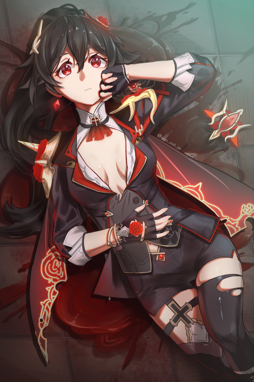 fu hua (honkai and 1 more) drawn by ggo_nol_ja