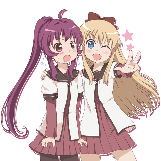 toshinou kyouko and sugiura ayano (yuruyuri) drawn by ki_(adotadot)
