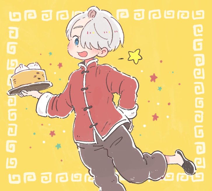viktor nikiforov (yuri!!! on ice) drawn by sakana_(gyogyo33)