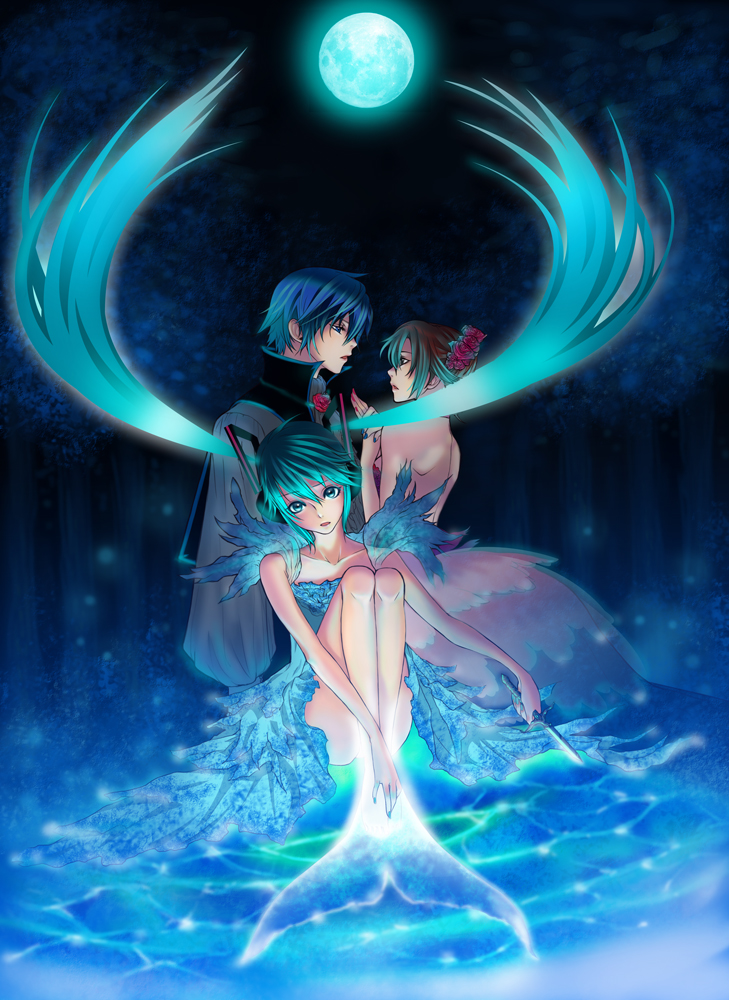 hatsune miku, kaito, and meiko (vocaloid) drawn by nayu