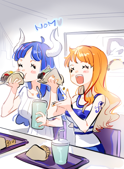 nami and ulti (one piece and 1 more) drawn by raine_(acke2445)