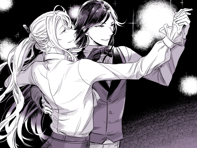 tanizaki junichirou and nagai kafuu (bungou to alchemist) drawn by yueno