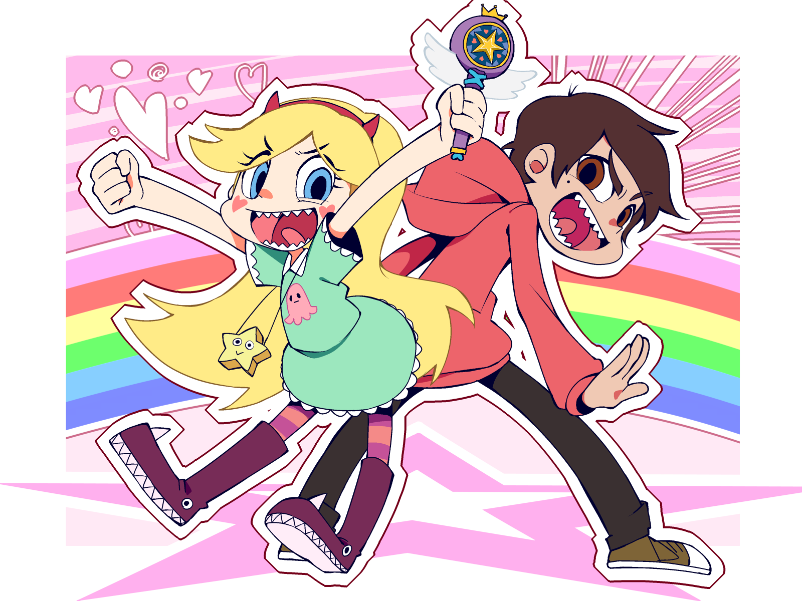 Star Butterfly And Marco Diaz Star Vs The Forces Of Evil Drawn By Sutores741 Danbooru