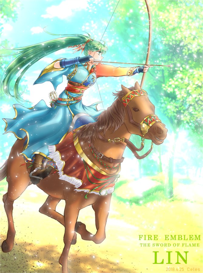 lyn (fire emblem and 2 more) drawn by celes_(milklate)