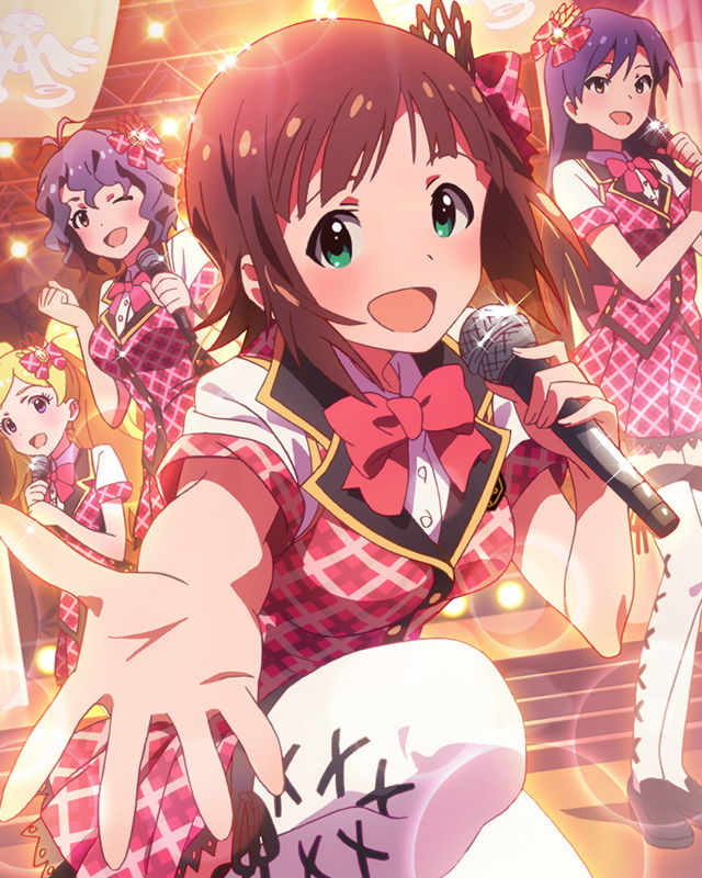 kisaragi chihaya, amami haruka, toyokawa fuka, and emily stewart (idolmaster and 1 more)
