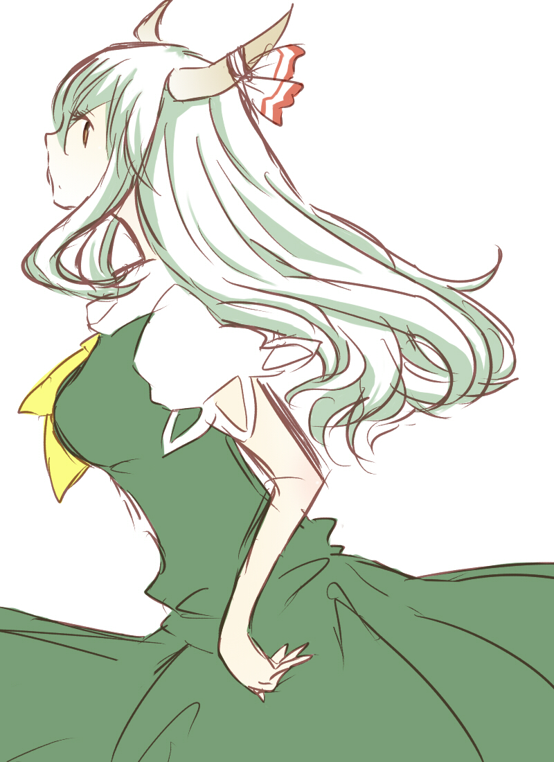 kamishirasawa keine and ex-keine (touhou) drawn by kanna_(grapejery)