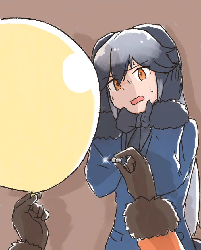 silver fox and ezo red fox (kemono friends) drawn by rumenia_(ao2is)