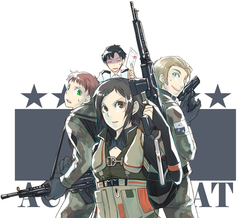 kei nagase, blaze, alvin h davenport, and hans grimm (ace combat and 1 more) drawn by mimura_tokusa
