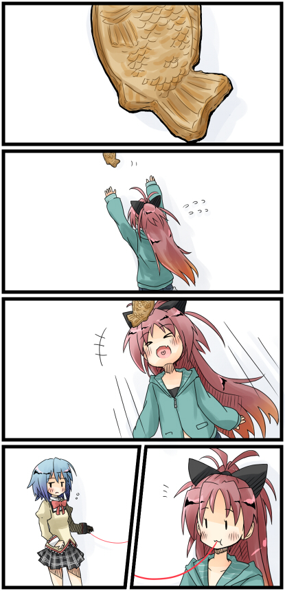 miki sayaka and sakura kyoko (mahou shoujo madoka magica) drawn by az:u