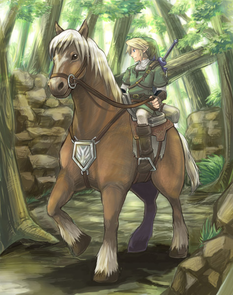 link and epona (the legend of zelda and 1 more)