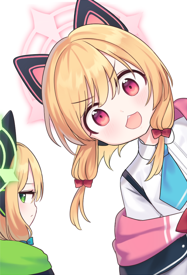 momoi and midori (blue archive) drawn by mimit_4