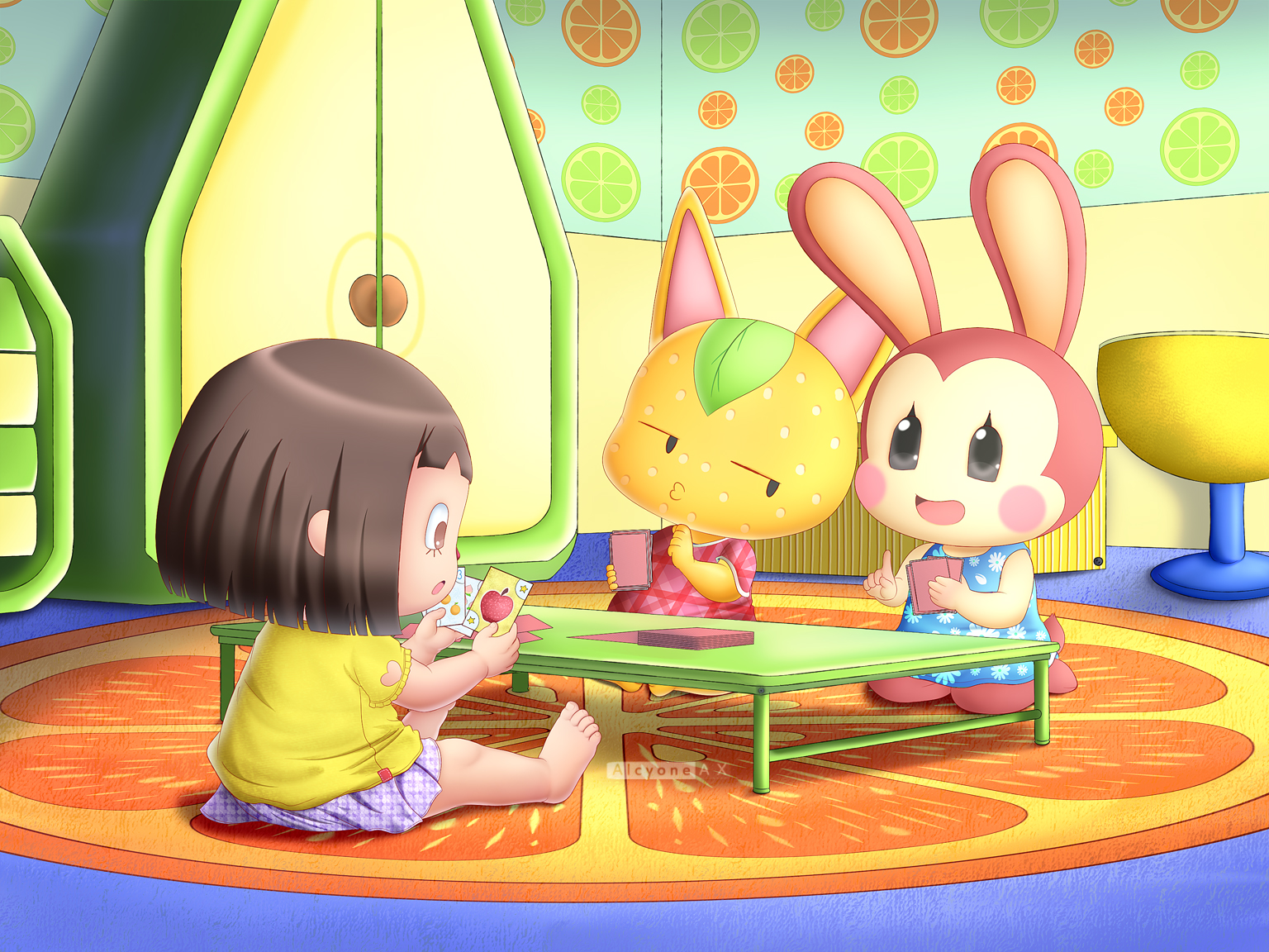 villager, tangy, and bunnie (animal crossing) drawn by alcyoneax | Danbooru