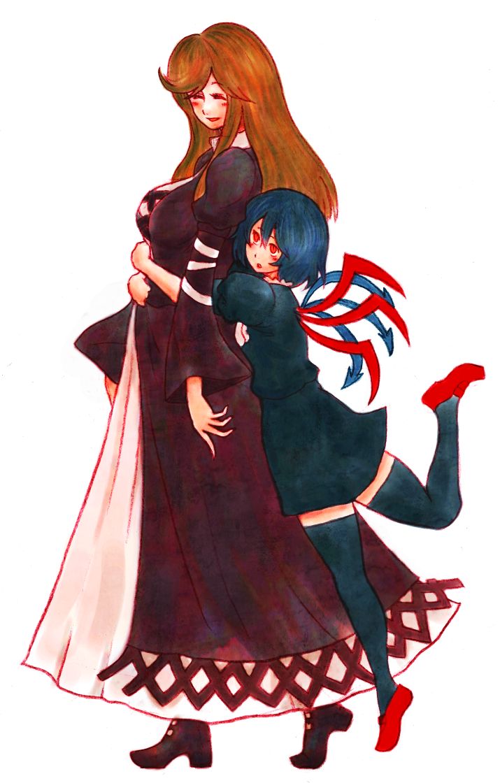 hijiri byakuren and houjuu nue (touhou) drawn by terrajin