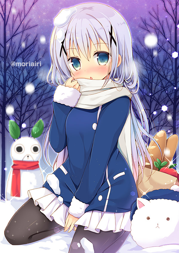 kafuu chino and tippy (gochuumon wa usagi desu ka?) drawn by mori_airi