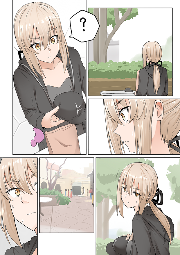 artoria pendragon and saber alter (fate and 1 more) drawn by ginhaha