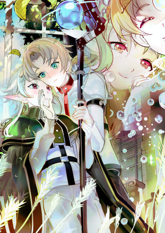 sylphiette and rudeus greyrat (mushoku tensei) drawn by 119