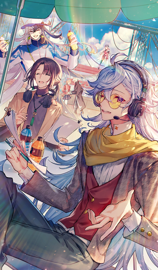 florence nightingale, charles-henri sanson, kiichi hogen, ashiya douman, merlin, and 1 more (fate and 1 more) drawn by mebaru
