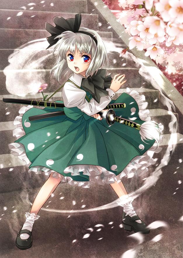 konpaku youmu (touhou and 1 more) drawn by sato-pon