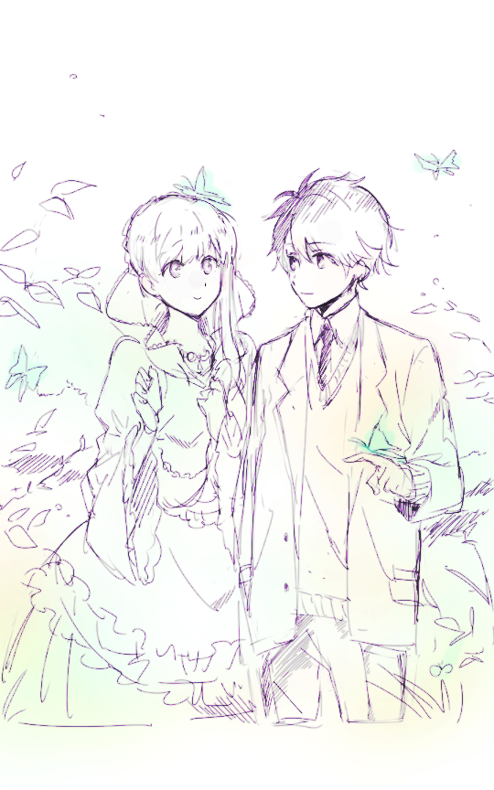 kaizuka inaho and asseylum vers allusia (aldnoah.zero) drawn by nicolat