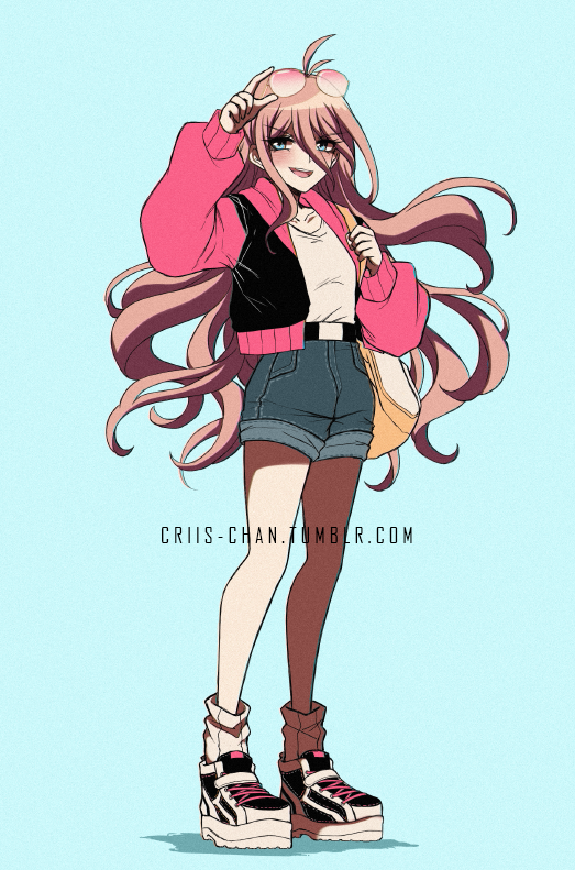 iruma miu (danganronpa and 1 more) drawn by criis-chan