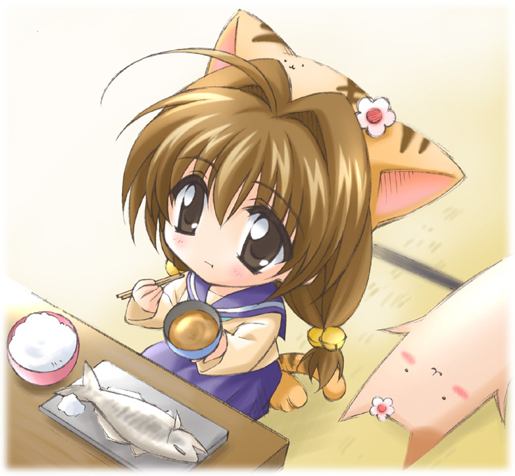 puchiko and hokke mirin (di gi charat) drawn by sakana_(flame_sakana)