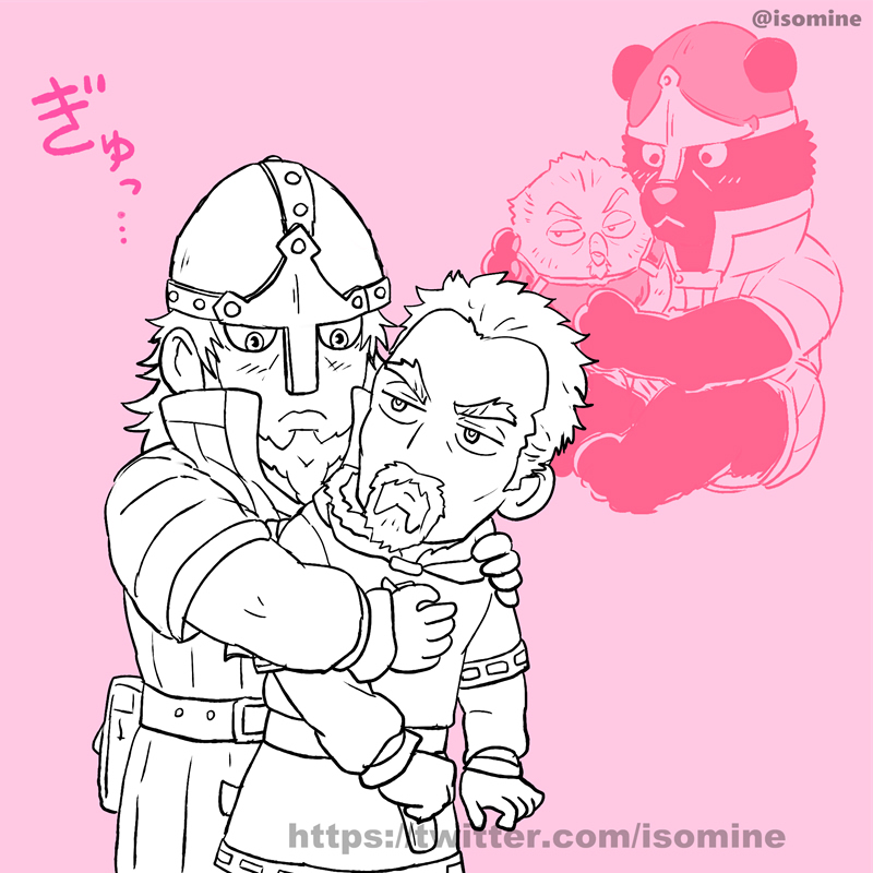 askeladd and bjorn (vinland saga) drawn by isomine